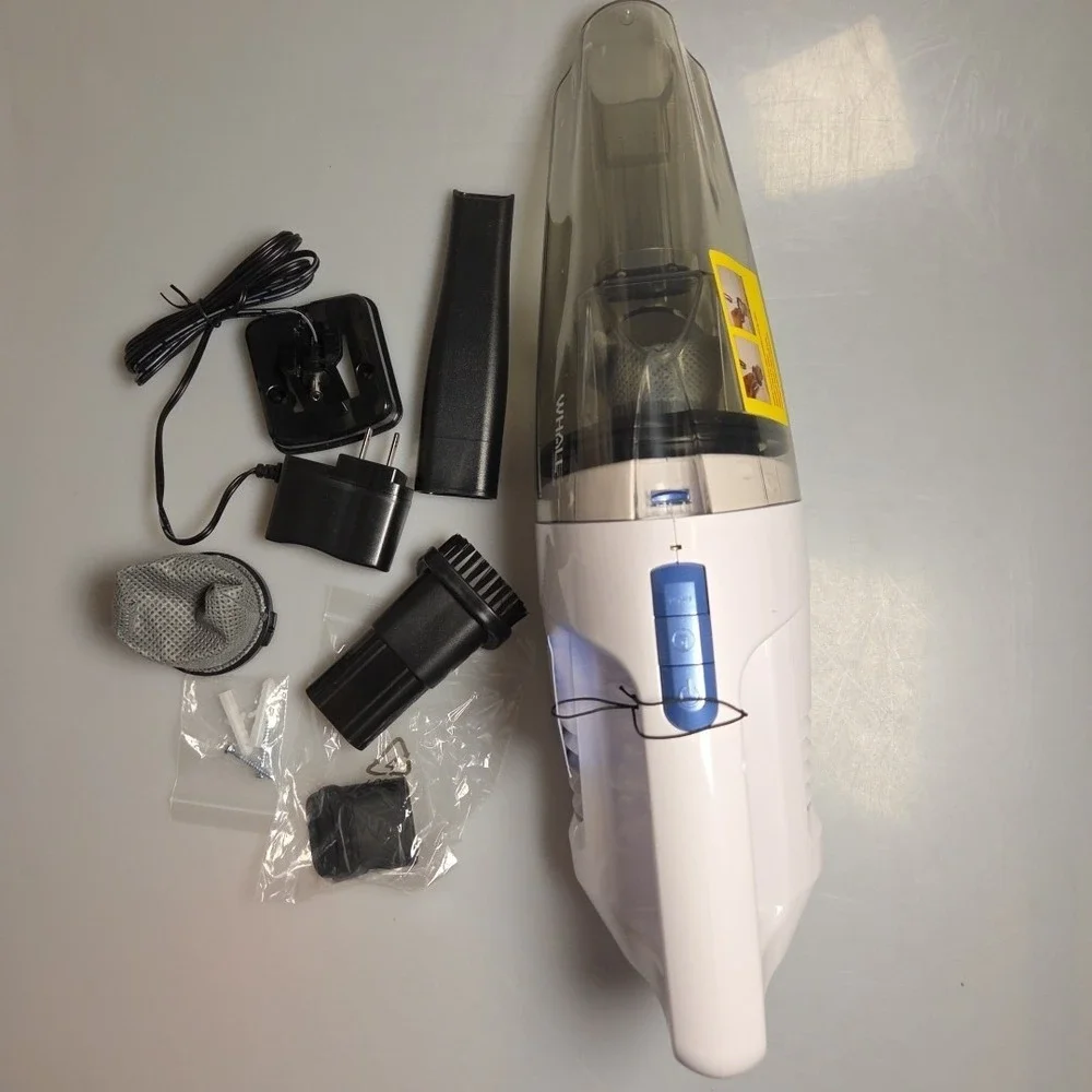 WHALL Cordless Handheld Vacuum, Wet/Dry Cleaner with‎ 8500PA Suction, LED